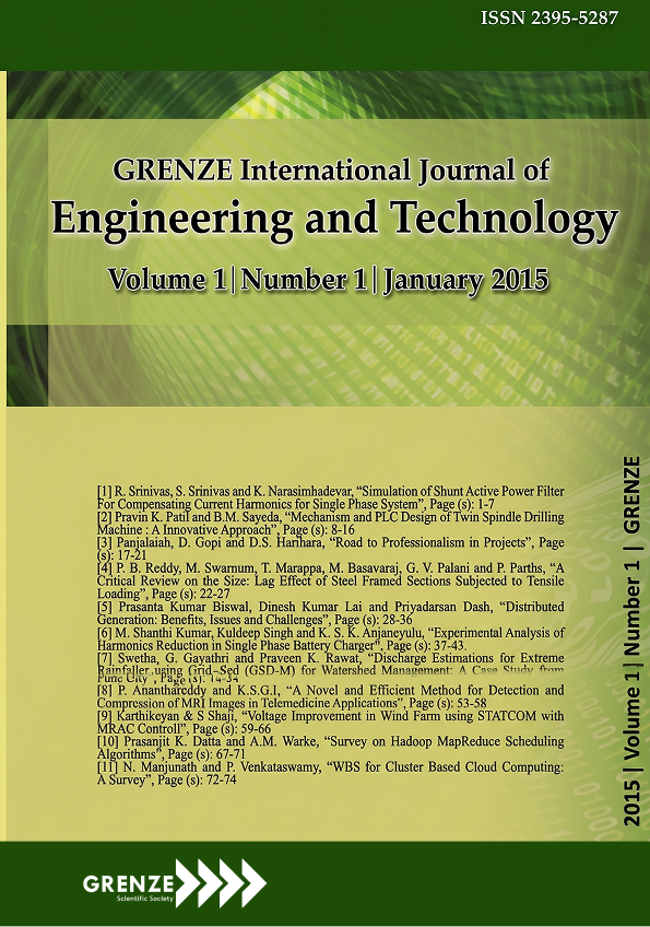 GRENZE International Journal of Engineering and Technology